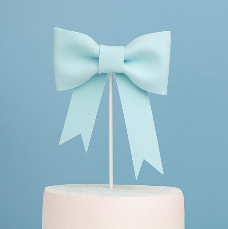 Gâteau Topper nœud-noeud gâteau décoration fête d'anniversaire fille bébé douche décor belle Rosette fille décor: 9