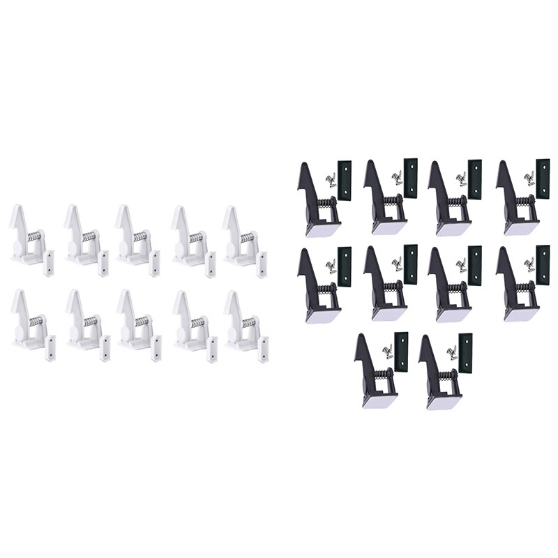 10Pcs Cabinet Locks Child Safety Latches Baby Safe netic Drawer Cupboard Lock Kids Adhesive Proof Cabinet Locks