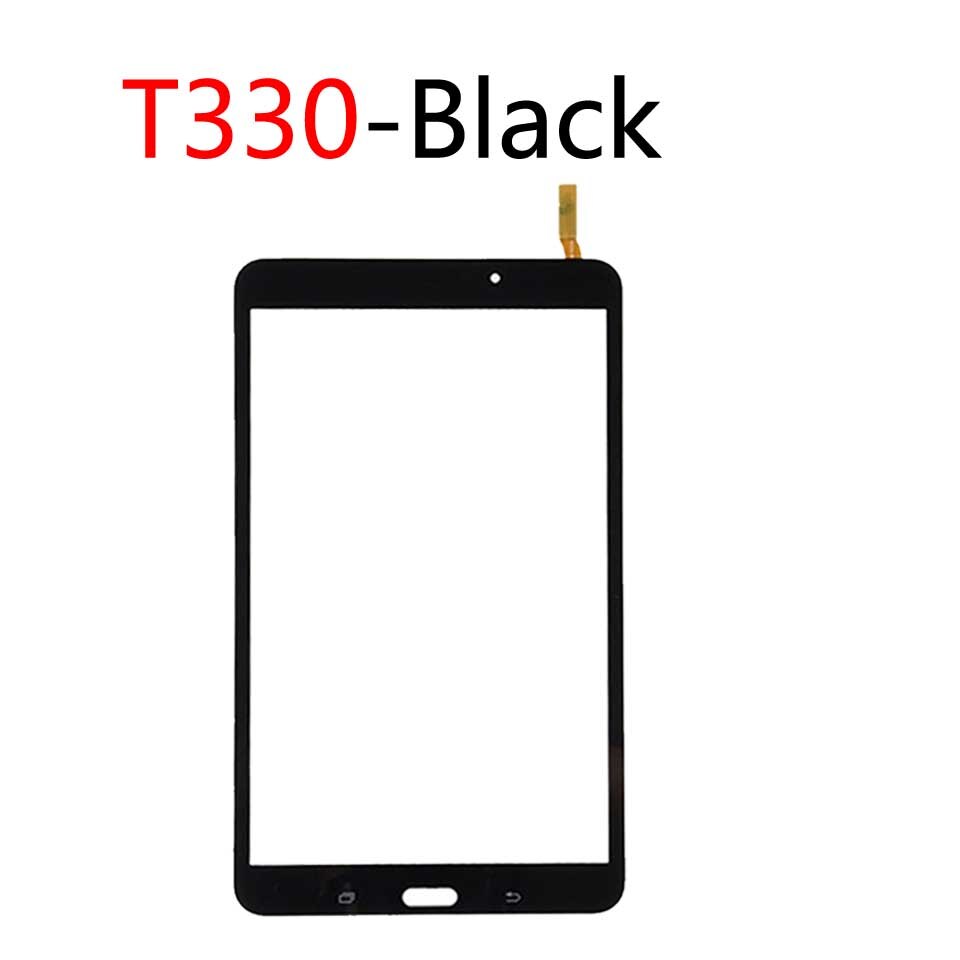 Dla Samsung Galaxy Tab 4 8.0 T331 t335 T330 ekran dotykowy Panel Digitizer szklany obiektyw wyświetlacz LCD Tablet wymiana ekranu dotykowego: T330-Black-No tool