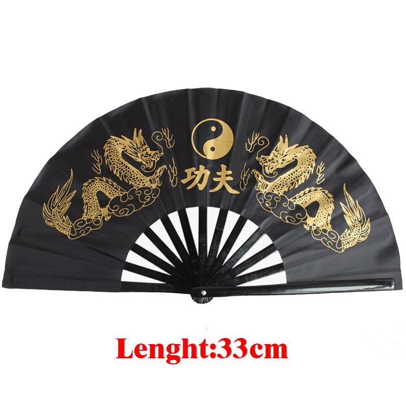 Éventail Kung fu Tai chi en bambou de 33cm, haut de gamme, main droite, Arts martiaux, produits Wushu