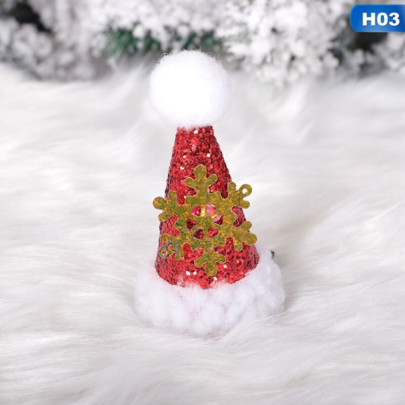Kerst Leuke Kerst Hoed Haarspeld Volwassen Kinderen Haarspeld Dames Levert Kerstmuts Sneeuwvlok Boog Haar Accessoires: 3
