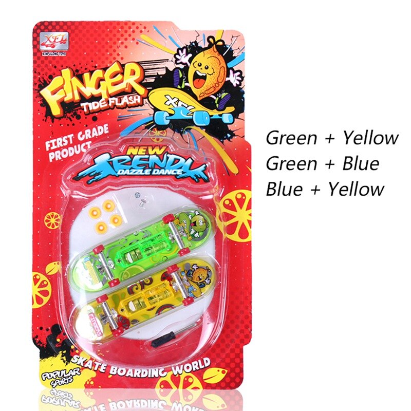 Zalati Finger-Skateboards 2er Set - Mini Skateboards Mit Ersatzteilen