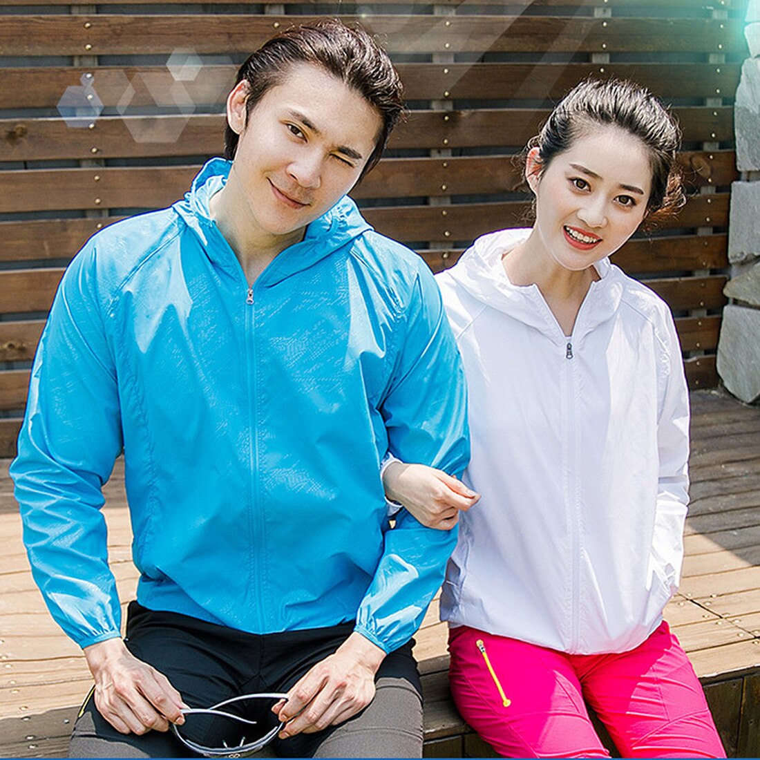 Unisex Hooded Breathable Jacket With Cooling Fan Waterproof Hiking Adjustable Sun Protection Air Conditioning Coat Three Gear