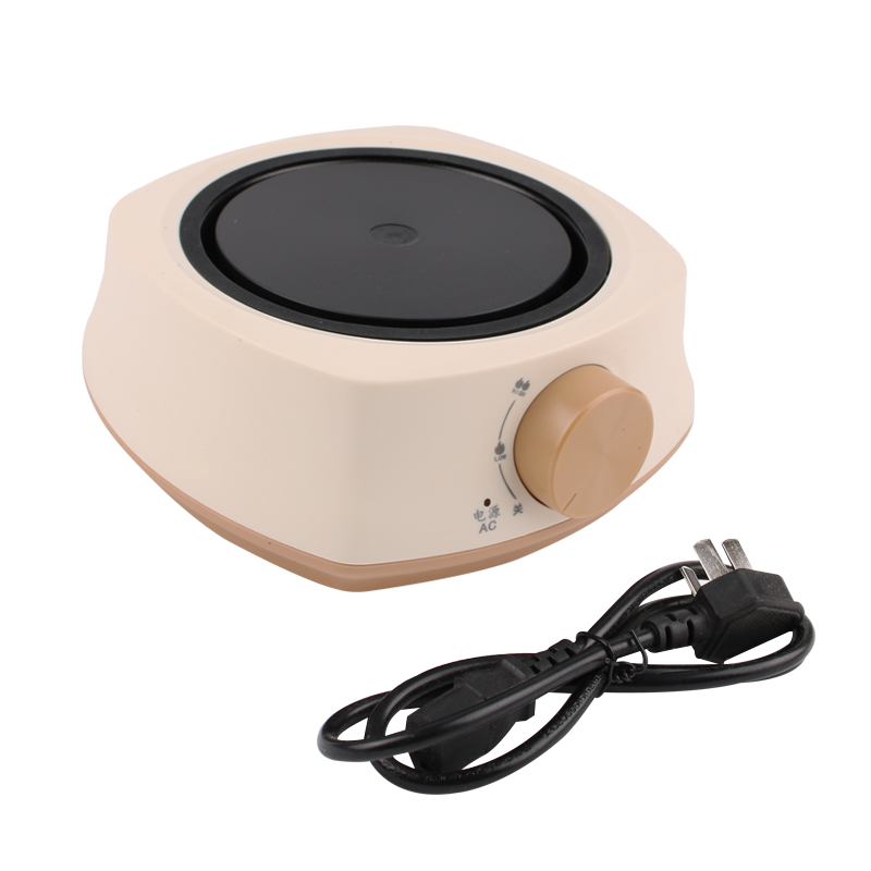 Dmwd mini elektrisk spis vattenkokare kokplatta 500w tekanna multifunktionell kaffe tevärmare värmeugn 220v: Ljusgrå