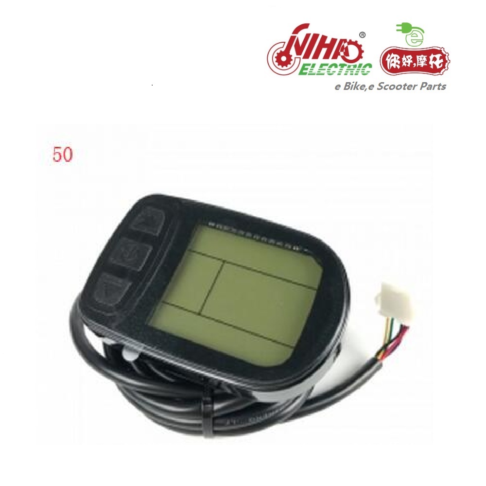 M5 E Elektrische Fiets LCD Display Scooter Meter Scherm, 6 Pin Elektrische Fiets Waterdicht Connector Paneel Elektrische Scooter Stuur Display Scherm