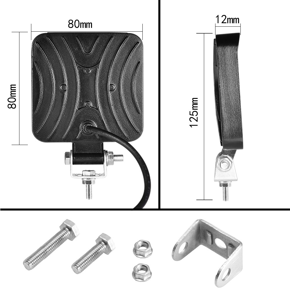 Barra de luz Led para coche, luz de trabajo verde de 48w, 16 barras para 4x4, todoterreno, SUV, ATV, Tractor, barco, camión, excavadora, 12V y 24V