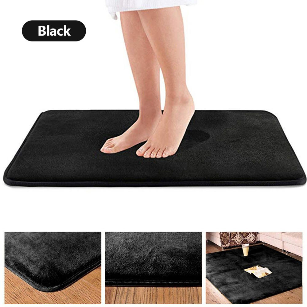 1 Pcs 40*60Cm Thuis Badmat Antislip Badkamer Tapijt Zacht Koraal Fleece Memory Foam Tapijt mat Keuken Wc Floor Decor Wasbare: 1