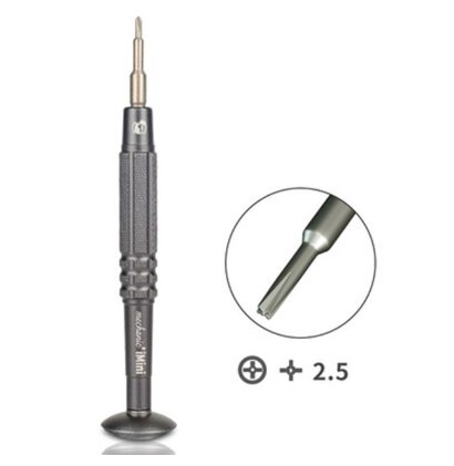 Destornillador mecánico serie iMini S2, para reparación de cámara y reloj de teléfono, aleación de acero, broca magnética fuerte, destornillador de alta dureza: 2.5