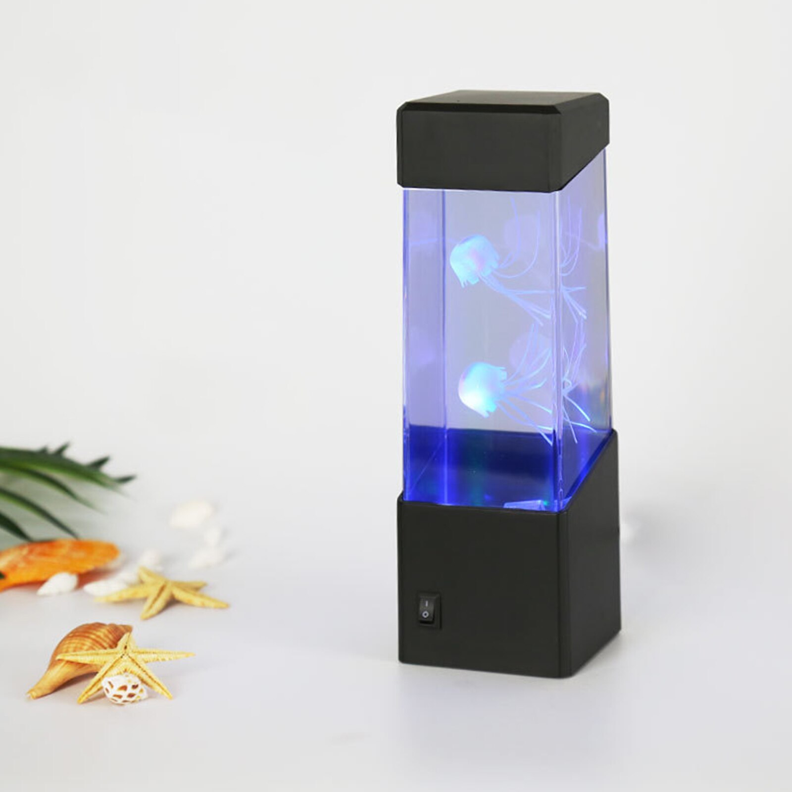 Kwallen Nachtlampje Mini Desktop Aquarium Kwallen Mood Light Met Kleur Veranderende Licht Effect Voor Studie, Kinderkamer