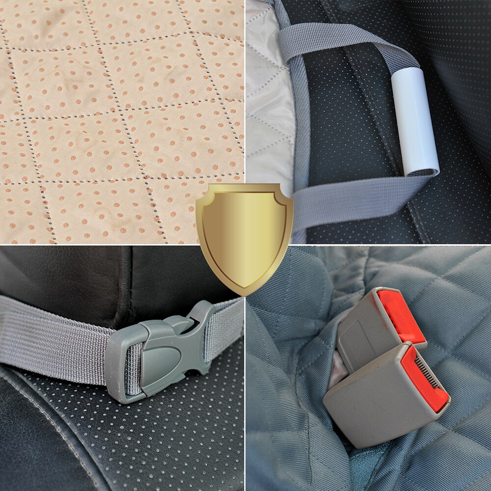 Couverture de siège de voiture pour animaux de compagnie,imperméable à l&#39;eau, hamac arrière, accessoires de voyage, tapis de coffre, protecteur, porte-chiens