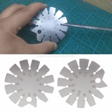 Edelstahl Fase Messgerät Winkelmesser Palette 15 grad-120 Grad messen Werkzeuge Au29