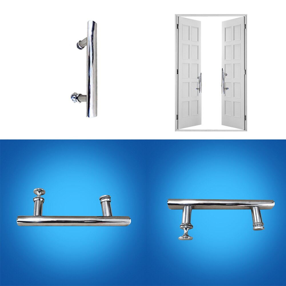Hardware Shower Polished Enclosure Easy Install Accessories Indoor Home Stainless Steel Door Handle Pull Durable Universal