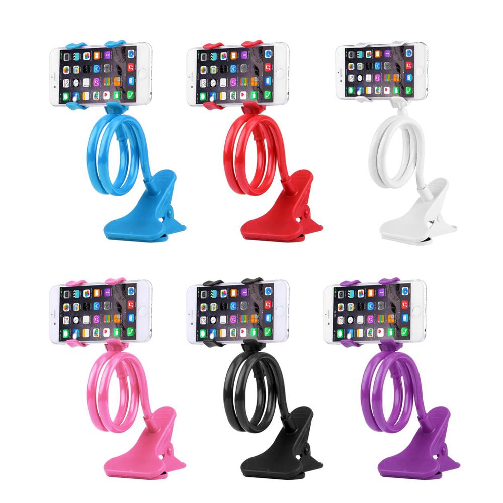 Support de téléphone portable Flexible à deux pinces, bras paresseux