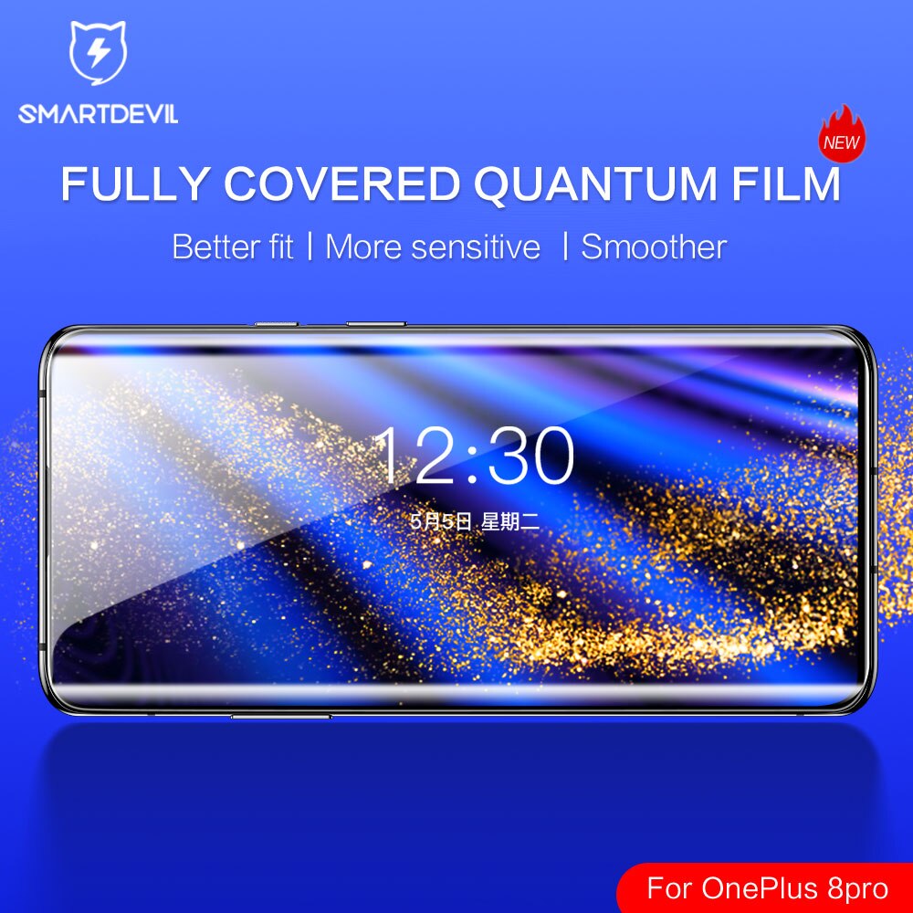 SmartDevil Screenprotector voor OnePlus 13 12 11 Zachte beschermfolie voor OnePlus 10 9 Volledige cover Volledige lijm HD Hydrogelfilm
