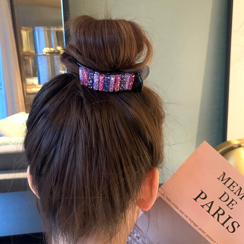Regenboog Haarspeldjes Grote Krabben Voor Paardenstaart Bun Haar Klemmen Snoep Kleur Haarspeld Accessoires Mode Hoofdtooi