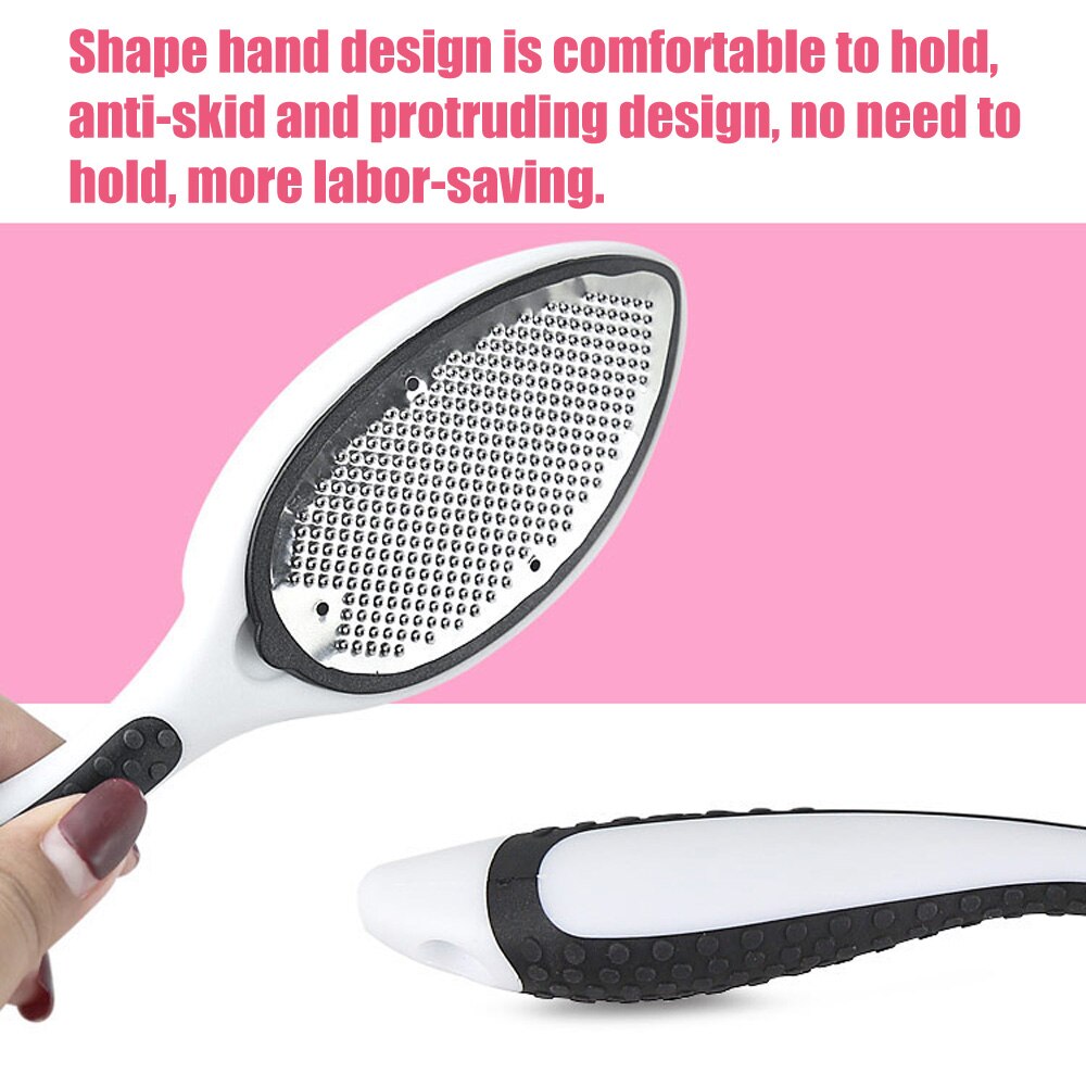 1Pcs Hard Dead Skin Eelt Remover Voet Bestand Voet Pedicure Dubbele Side Schuren Bestand Herbruikbare Wasbare Roestvrij Staal Bestand