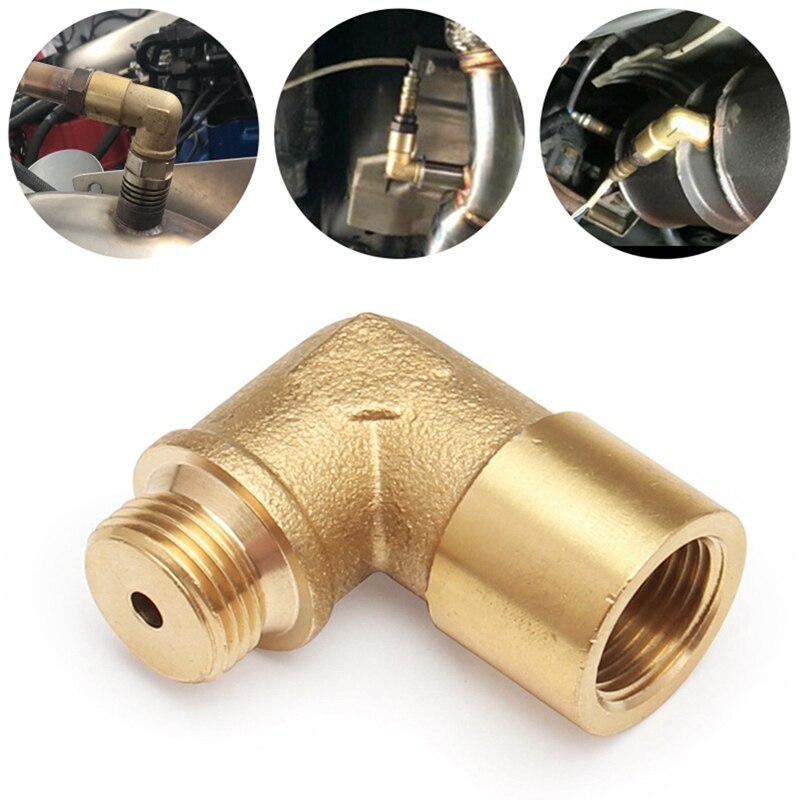 M18 X1.5 Car Oxygen Sensor Extender Spacer Exhaust 90 Degree Auto Truck O2 Oxygen Sensor Extender Spacer Car Accessories