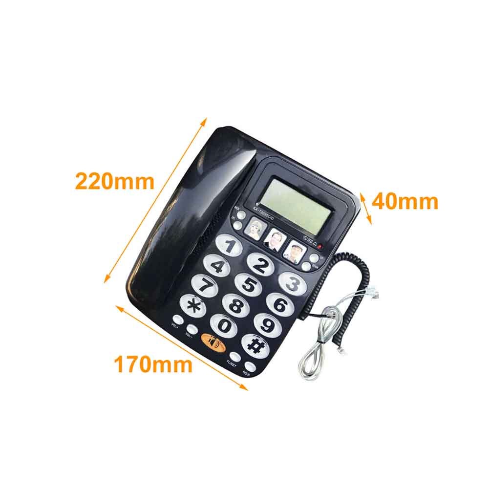 Kx 2035 cid hotel snelkiezen grote knop zakelijk kantoor beller-id oproepgeheugen vaste telefoon terugbellen fsk dtmf luid geluid