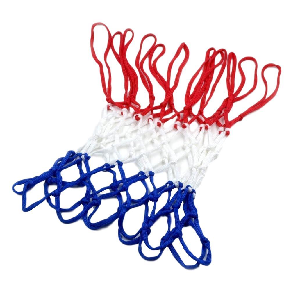 Standaard basketbalnet Nylon dikke draad Drie kleuren universeel basketbalnet Mesh vervangend basketbalnet