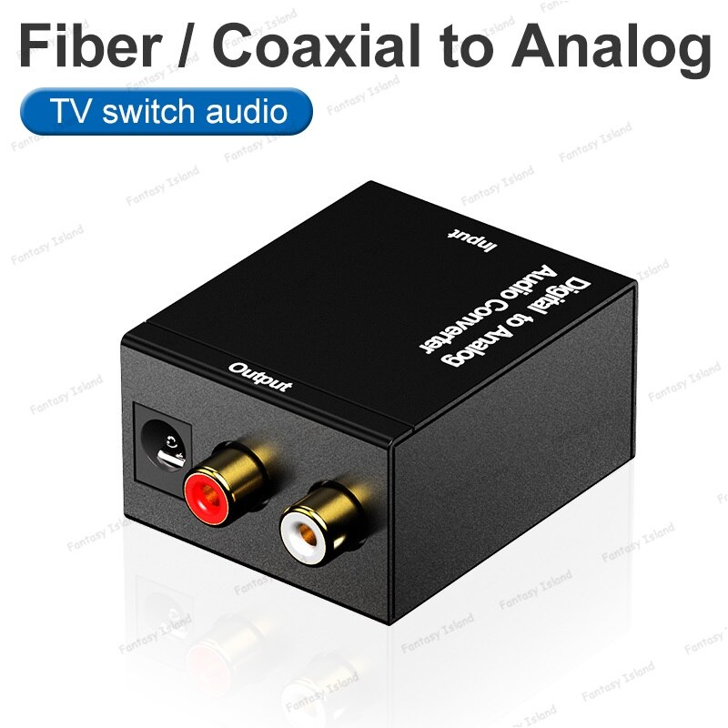 HW-01DA Digital to analog audio converter dual chip fiber coaxial signal analog to digital decoder: Default Title