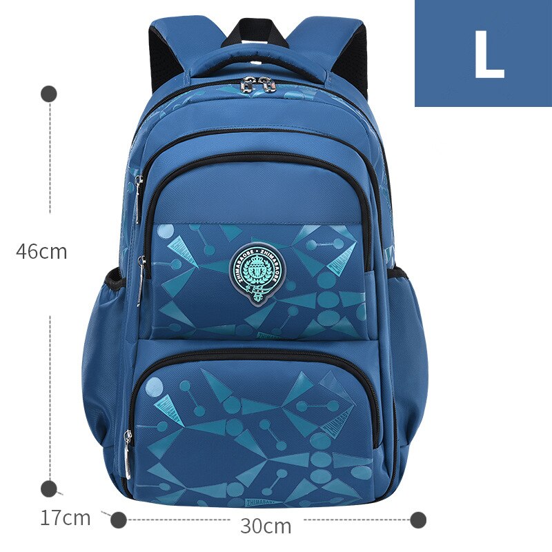 Wasserdichte freundlicher Schule Taschen Für Jungen freundlicher Reise Rucksack Grundschule Rucksäcke Orthopädische Schule tasche Mochila Infantil: L Himmel Blau