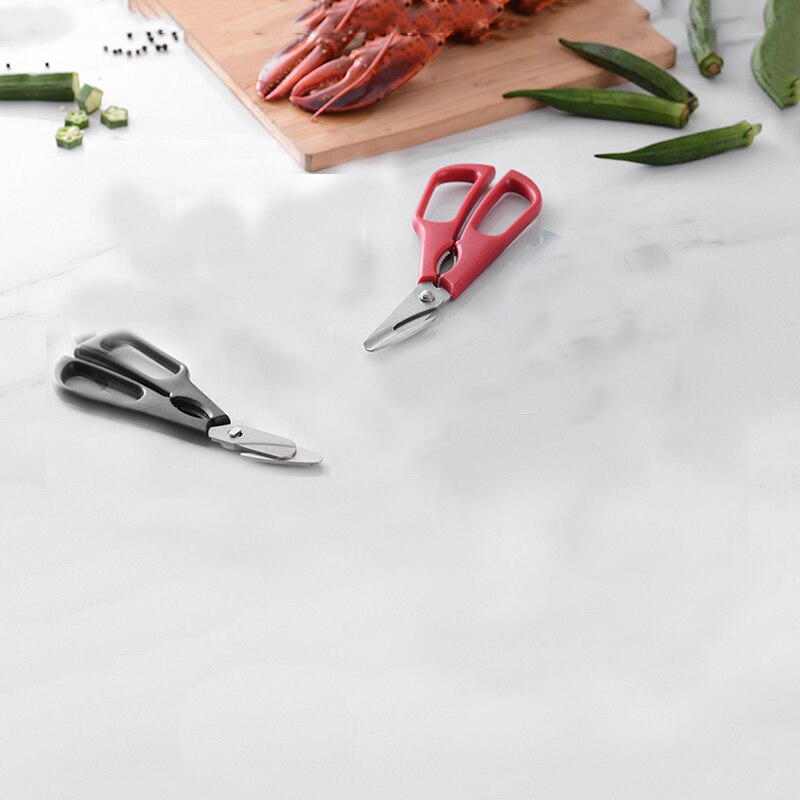 Pince à Homard Crevette Coquille de Crabe Jambe Fruits De Mer Coquillages Ciseaux Cisaillement Snip Outil de Cuisine Crevettes Éplucheur