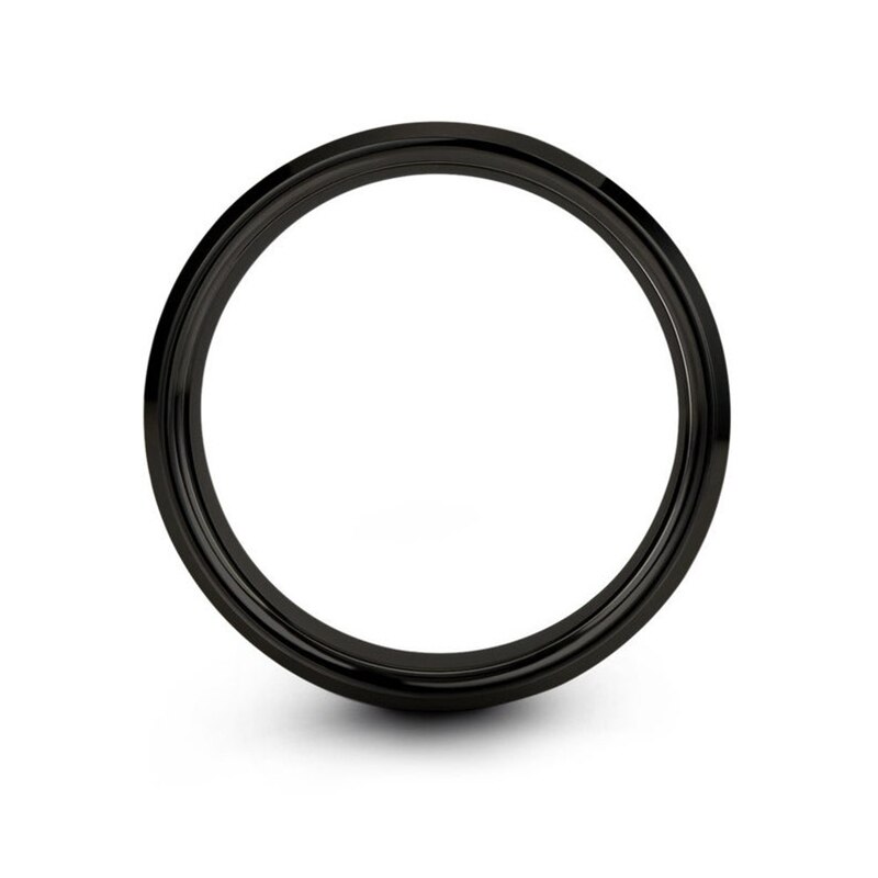 Klassische herren 8mm Schwarz Edelstahl Ringe Gebürstet Oberfläche Hochzeit Band unisex Engagement Schmuck Größe 6-13