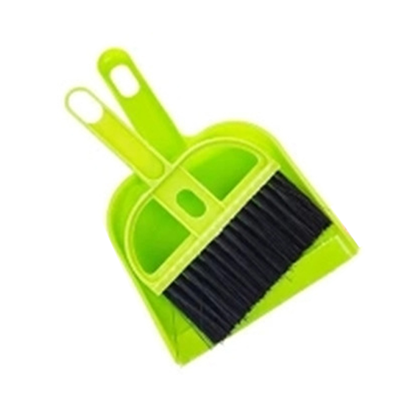 1 Juego de escoba pequeña, pala, mini escoba portátil, herramientas de limpieza para acampada o acampada, productos al aire libre: Verde