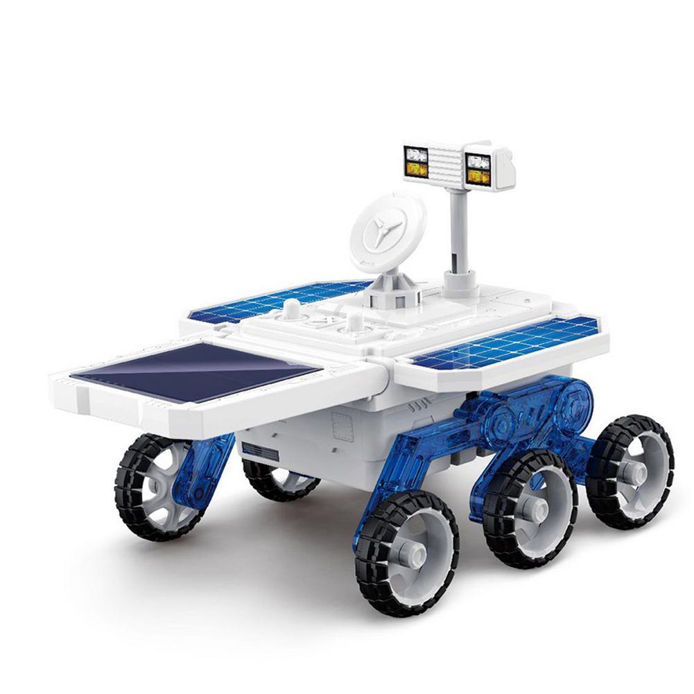 DIY Planetary Exploration Vehicle Toy STEM Solar Energy Mars Educational Mechanical Power Car Model Christmas Birthday
