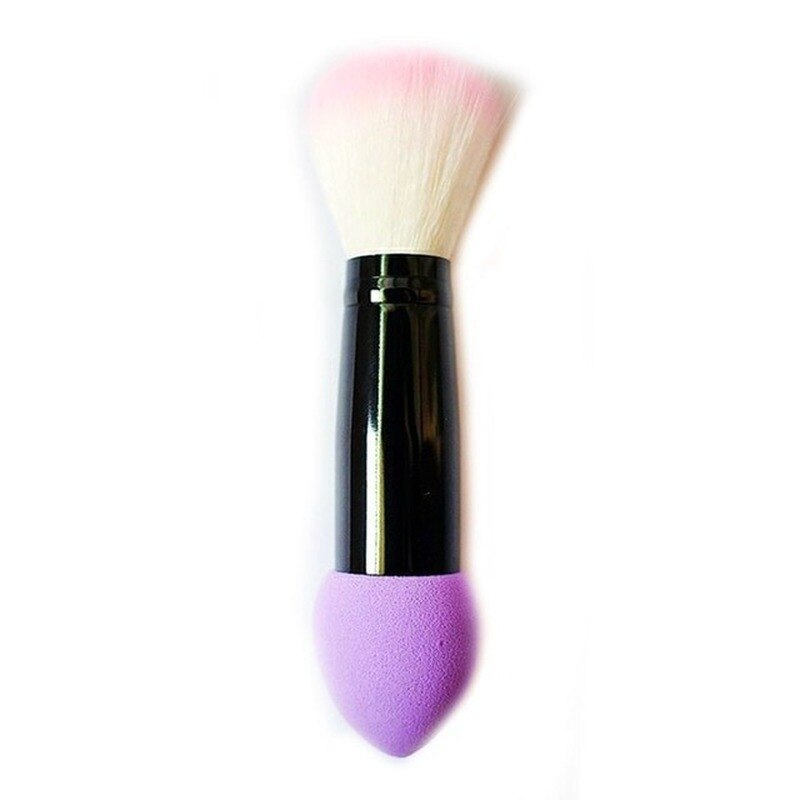 Double-ended blush brush: Purple