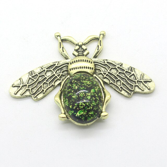 Broche abeille en alliage métallique, 5 pièces, Chic, perle, insecte, vêtements de fête d'anniversaire et de mariage, accessoires bijoux: Pistolet En Métal