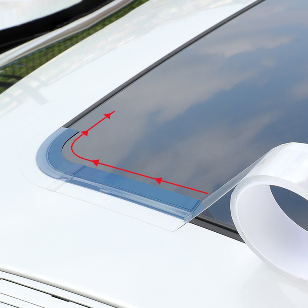 Tira de sellado impermeable Universal para techo solar de coche, transparente, reductor de ruido, resistente a altas temperaturas, Kit de sellado para techo solar