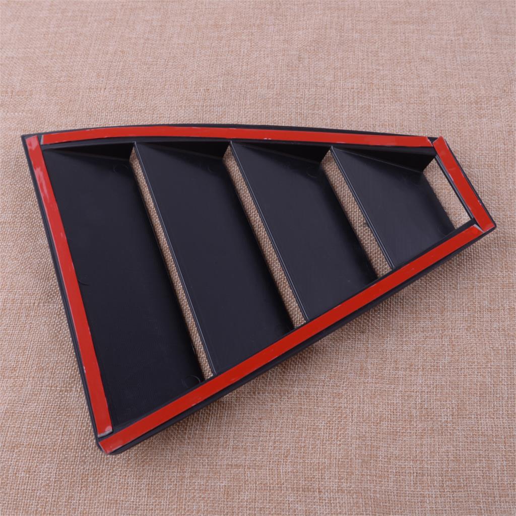 2 Stuks Plastic Zwart Achter Kwart Side Window Lamellen Vent Cover Panel Trim Fit Voor Hyundai Elantra