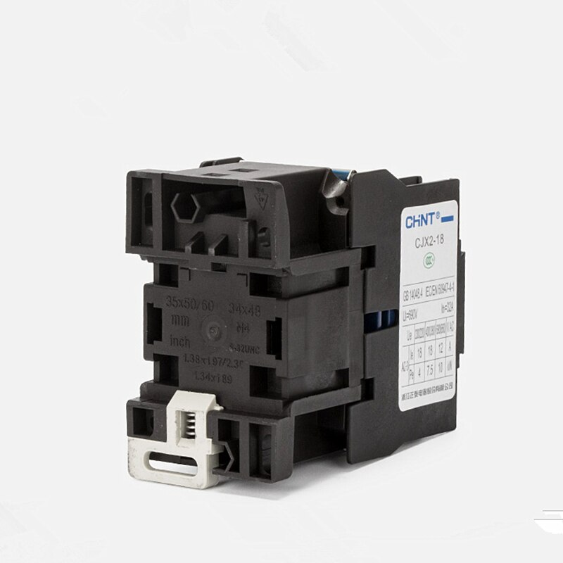 Chnt CJX2-1810/1801 24v36v48v110v220v380v ac contator 18a contato relé montado/parafuso montado controlador protetor