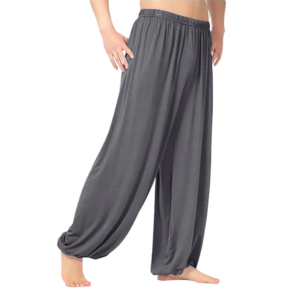 baggy dance Pants Men wide leg pants casual mens trousers solid loose d91121