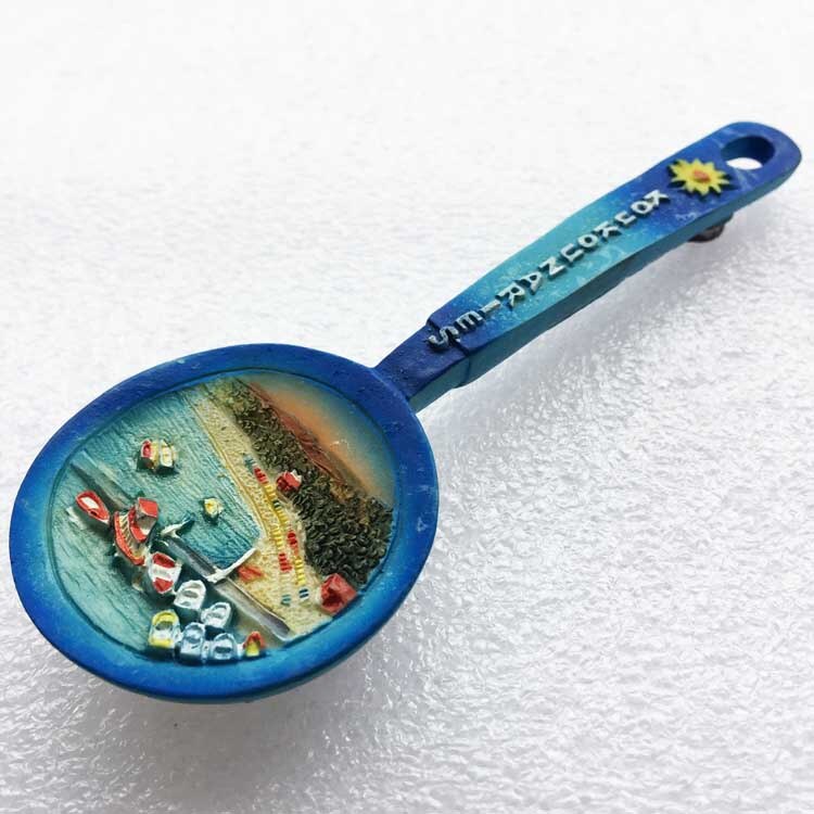 Greek Tourism Souvenir Spoon and Fork Shape Fridge Magnets Koukounaries Kukunaris Refrigerator Magnetic Stickers Travel