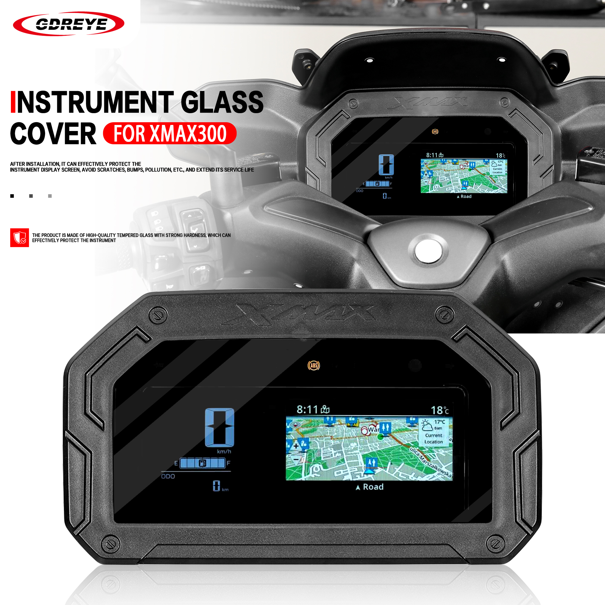 Voor XMAX300 XMAX 300 2025 Instrument Zonneklep Cover Motorfiets XMAX300 xmax300 Scherm Zonnescherm Guard Bescherming Dashboard