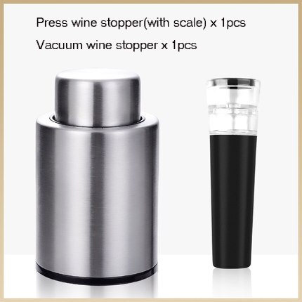Neue Xiaomi edelstahl wein stopfen vakuum flasche Stopper abdichtung silikon Abdichtung hoch-Ende-wein champagner Stopper schäumen: wie gezeigt3