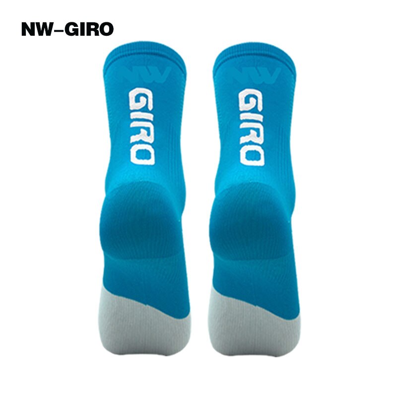 NW-GIRO 2022 Cycling Socks Man Bike Running Mtb Men&#39;s Bicycle Compression Knee-high Funny White Blace Black Green