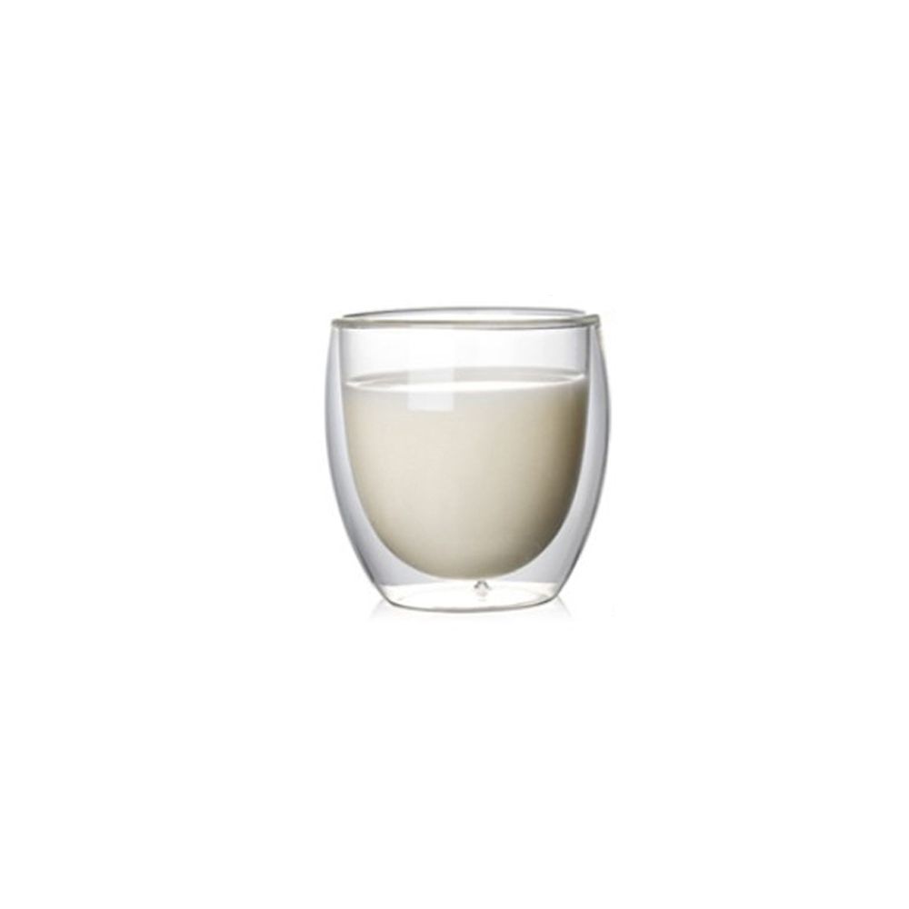 High Borosilicate Double Wall Glass Beer Espresso Coffee Cup Set Heat-resistant Handmade Tumbler Tea Whiskey Glass: 250ml