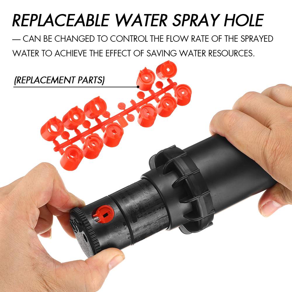 Grünland Integrierte Sprinkler hochdruck 360 Grad Bewässerung Pop-hoch sprühen Kopf Sprinkler Bewässerung 5,0-15,2 Meter R