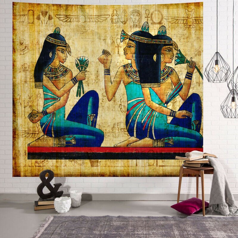 Ancient Egyptian Egypt Tapestry Wall Hanging Home Dorm Decor Bedspread Throw Art