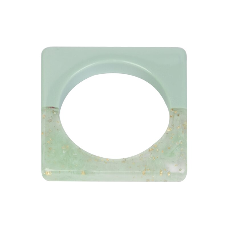 Pulseira vintage de resina, bracelete quadrado para mulheres, joias da moda, acrílico, geométrica, grande, para festa, pulseira para meninas: color-1