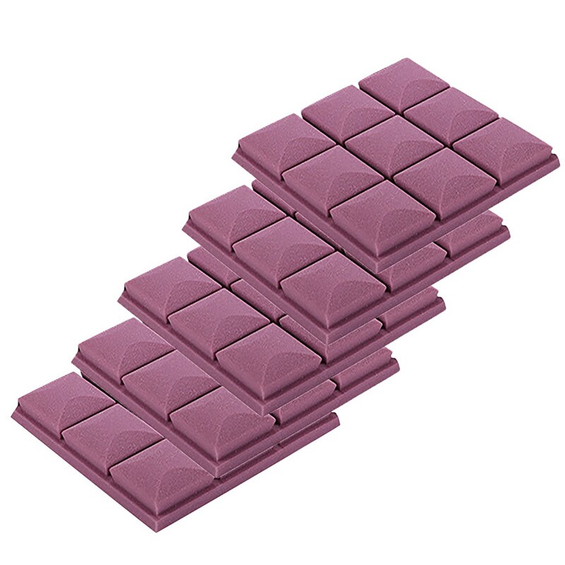 5 Pcs Akoestische Geluiddichte Schuim Geluidsabsorberende Panel Voor Home Studio Ktv 30X30Cm In Voorraad: Purple