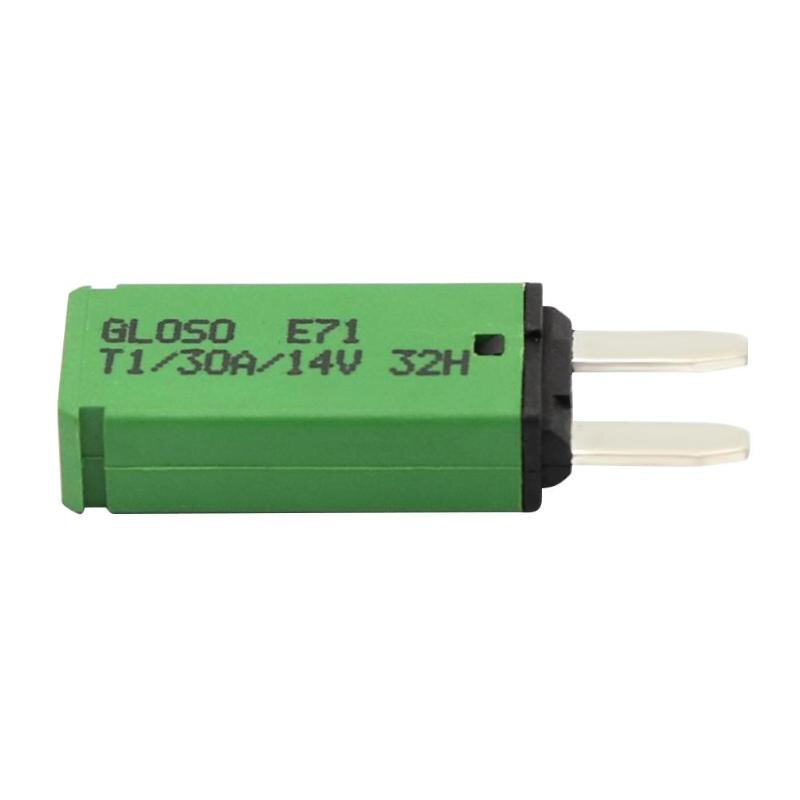 Tamanho DC 14 VODOOL S V Carro Auto Reset Fusível Mini 5A/7.5A/10A/15A/20A /25A/30A ATM Lâmina Fusível Disjuntor Para Auto Car Truck Boat: green