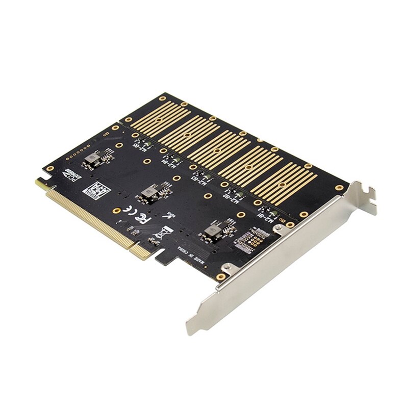 PCIe X16 zu 5 Häfen M.2 NGFF B-Schlüssel SATA 6Gbps Adapter Erweiterung Karte HinzufüGen 5X B-schlüssel SSD oder SATA Festplatte zu Laptop PC
