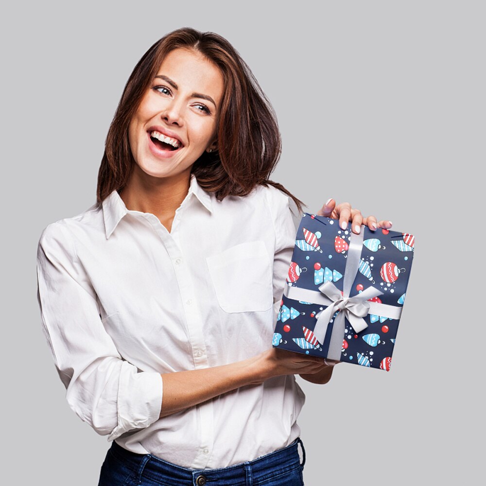 16 Rolls of Christmas Wrapping Paper Christmas Wrapping Roll (Mixed Style)