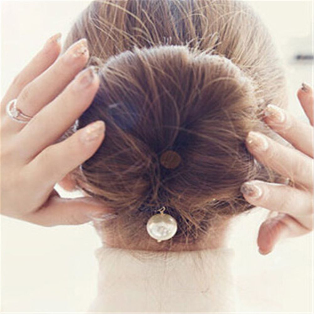 Horquilla mágica de moño para peinado para mujer, horquillas con cabeza de albóndiga, Clip de goma, accesorios para el cabello, herramienta de trenzado de cabello