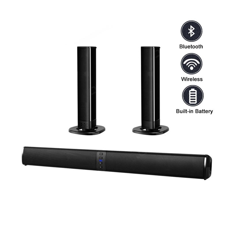 Home Theater 20W Bluetooth Soundbar Tv Aux Optic Bluetooth Soundbar Speakers Kolom Soundbar Met Subwoofer Voor Tv