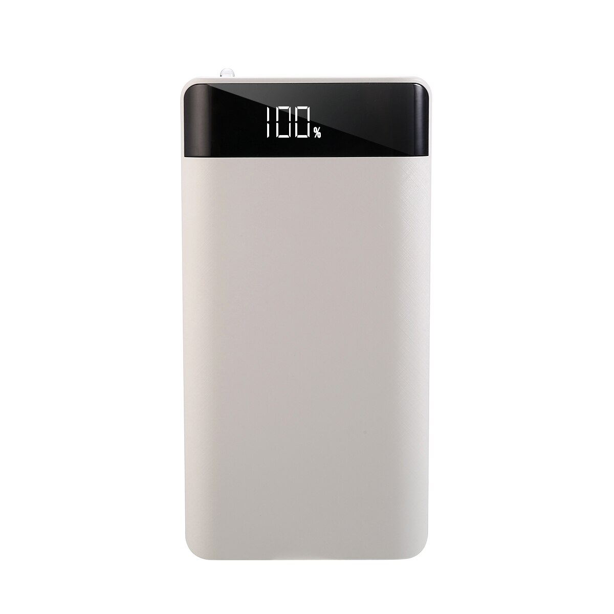 18650 USD Charger Box Dual 2 USB Ports Battery Charger Box For Smart Mobile Cell Phone 8X 18650 DIY Kit Power Bank Case Cover: White